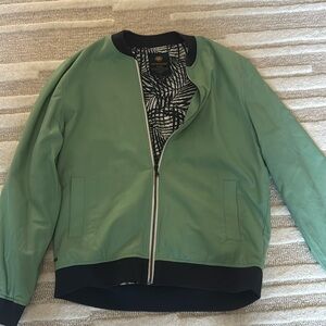 Seafoam green men’s bomber jacket